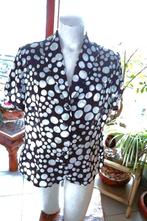 prachtig integraal bol uniek vintage zwart wit blouse, Taille 42/44 (L), Enlèvement ou Envoi, Autres couleurs, Un Jour Ailleurs