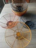 Gevlochten ijzeren draad mandjes Vintage Retro, Ophalen of Verzenden, Zo goed als nieuw