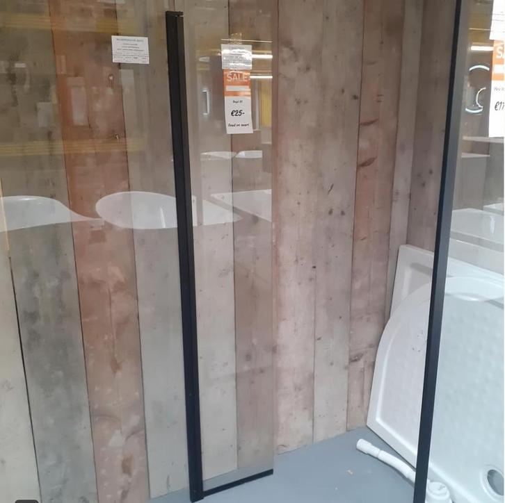 WEG=WEG, Zijwand douche, Mat zwart, 35 x 200cm, 8mm, Boyd, Maison & Meubles, Accessoires pour la Maison | Autre, Neuf, Enlèvement ou Envoi