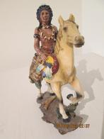 Vieil indien sur son cheval, Collections, Statues & Figurines, Comme neuf, Humain, Enlèvement ou Envoi