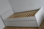 IKEA SLÄKT Bed met uitschuifbaar bed + opbergruimte wit 90X2, 90 cm, Wit, Zo goed als nieuw, Hout