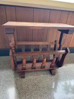 Vintage houten magazinehouder, Ophalen, Gebruikt