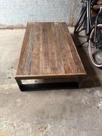Vintage eiken tafel, 45 tot 60 cm, Ophalen of Verzenden, Zo goed als nieuw, 75 cm of meer