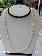Èchte parels ,handgemaakt collier/ketting 44 cm., Handtassen en Accessoires, Kettingen, Ophalen of Verzenden, Nieuw