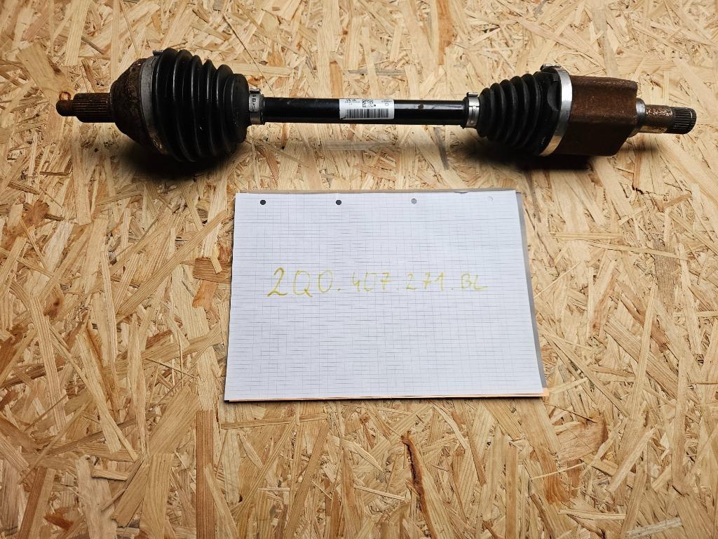 Arbre de transmission avant gauche VW Polo 2G 2Q0407271BL, Enlèvement ou Envoi, Utilisé, Audi