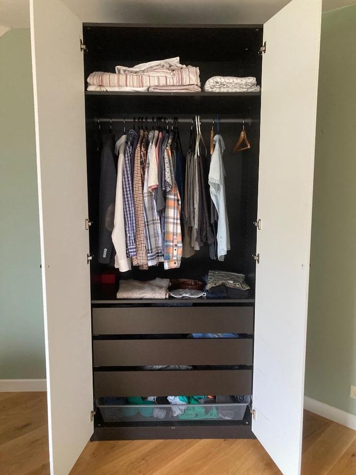 Ikea kast pax, Huis en Inrichting, Kasten | Kleerkasten, Zo goed als nieuw, 200 cm of meer, 50 tot 100 cm, 50 tot 75 cm, Met lade(s)