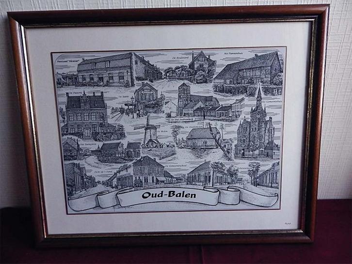 Glasgravure “Oud Balen”: Nr. 14/99 (G. Swaenepoel), Antiek en Kunst, Kunst | Etsen en Gravures, Ophalen