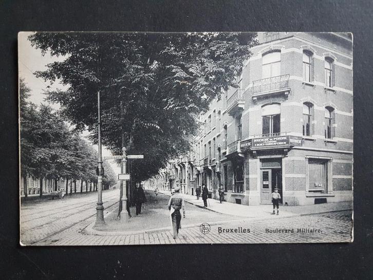 Carte postale Brussels Boulevard Militaire Boucherie, Collections, Cartes postales | Belgique, Non affranchie, Bruxelles (Capitale)