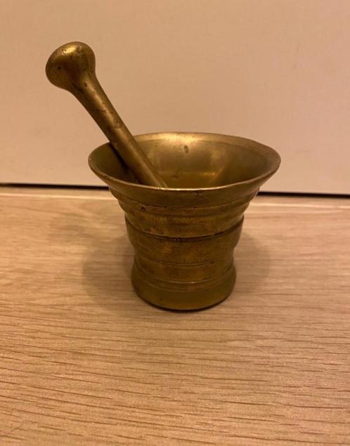 vijzel in brons Mortier en bronze ancien, Antiek en Kunst, Antiek | Brons en Koper, Brons, Ophalen of Verzenden