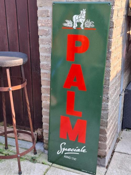 Groot Emaillebord Palm bier, Verzamelen, Biermerken, Nieuw, Reclamebord, Plaat of Schild, Palm, Ophalen of Verzenden