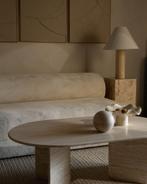 Salontafel steen travertin ovaal GEEN KOERIERSDIENST!!, Huis en Inrichting, Ophalen, Zo goed als nieuw, Ovaal