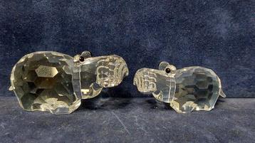 Swarovski - 2 nijlpaarden beschikbaar voor biedingen