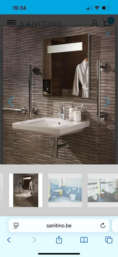 Ideal Standard Connect Freedom - Wastafel 80x56 cm E548401, Doe-het-zelf en Bouw, Sanitair, Zo goed als nieuw, Wastafel, Steen