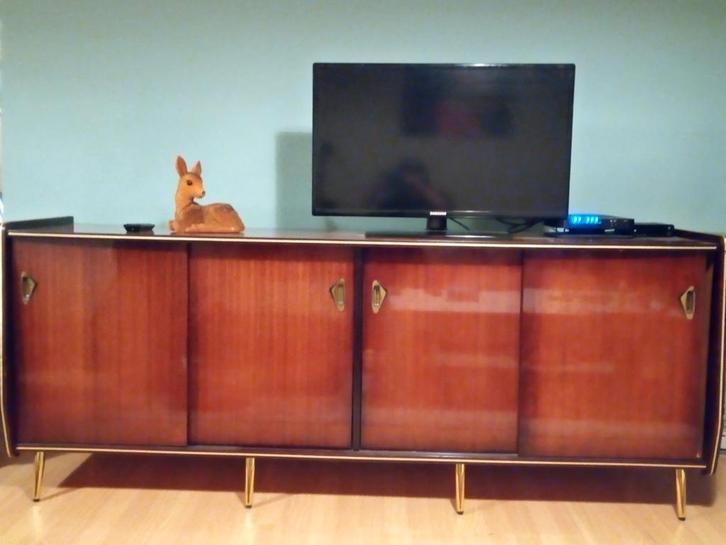 Vintage dressoir, Huis en Inrichting, Kasten | Dressoirs, Met lade(s), Met deur(en), Met plank(en), Ophalen