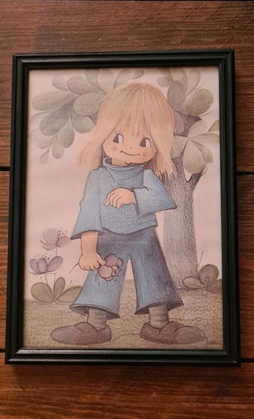 Jaklien Moerman ingekaderd werk vintage beschikbaar voor biedingen
