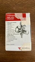 Schell hoekventiel Gecombineerde hoekafsluiter, Doe-het-zelf en Bouw, Sanitair, Ophalen of Verzenden, Zo goed als nieuw, Kraan