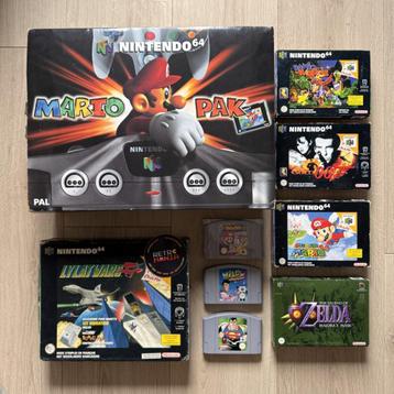 Nintendo 64 Mario Pak-console + spellen beschikbaar voor biedingen