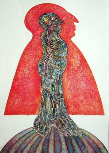 'De ster', litho van Bernhard Jäger (DL) beschikbaar voor biedingen