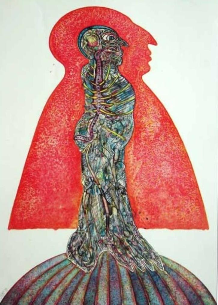 'De ster', litho van Bernhard Jäger (DL), Antiek en Kunst, Kunst | Litho's en Zeefdrukken, Ophalen of Verzenden