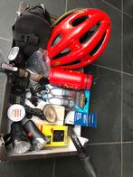 feu arrière éclairage avant, pompe à vélo, bouteille, casque, Enlèvement ou Envoi