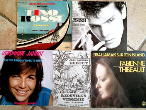 Lot 4 Disques vinyles 45T, variété française 1960 à 90, CD & DVD, Vinyles | Pop, Comme neuf, 10 pouces, Enlèvement ou Envoi