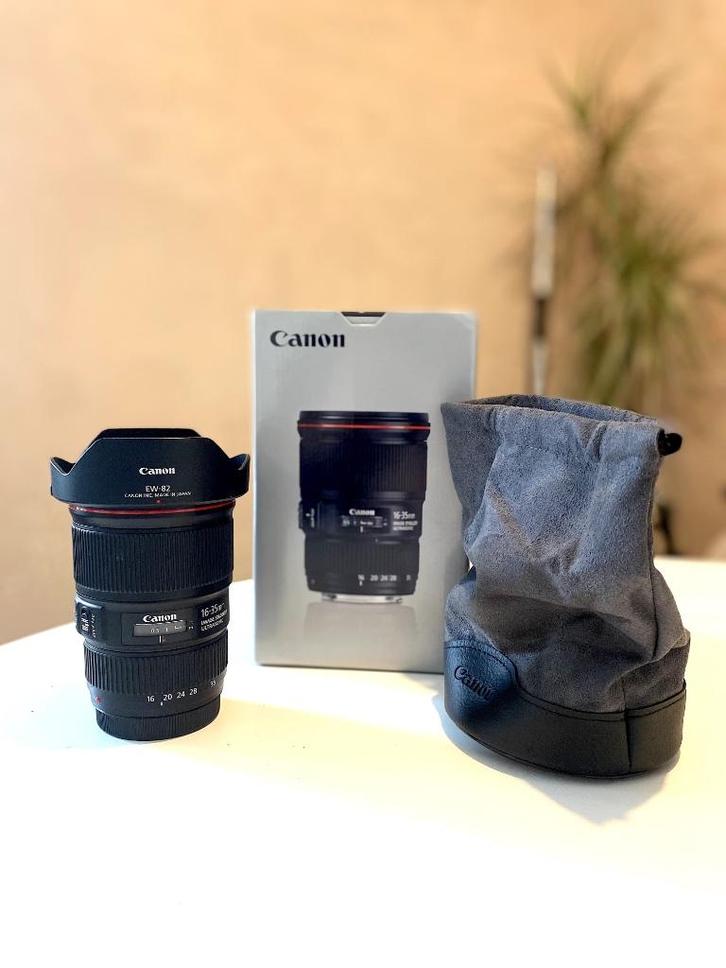 Canon 16-35 f4 L IS-objectief, Audio, Tv en Foto, Foto | Lenzen en Objectieven, Zo goed als nieuw, Groothoeklens, Zoom, Ophalen