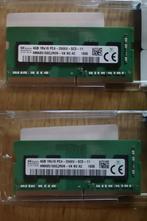 Twee keer 4GB DDR4 RAM 2666V Sodimm, Computers en Software, RAM geheugen, Ophalen, DDR4, Zo goed als nieuw, Laptop