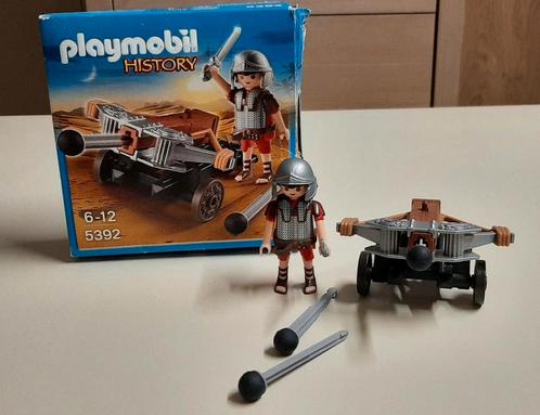 Playmobil history 5392 Romeinse soldaat met ballista, Kinderen en Baby's, Speelgoed | Playmobil, Zo goed als nieuw, Complete set
