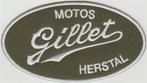 Motos Gillet Herstal stoffen opstrijk patch embleem, Motoren, Verzenden, Nieuw