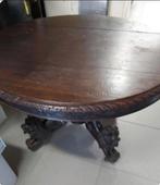 Antieke licht ovale tafel met leeuwenkoppen poten, Antiek en Kunst, Antiek | Meubels | Tafels, Ophalen