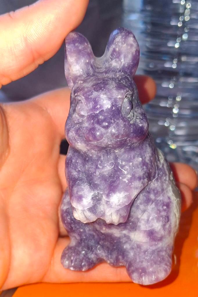 Lepidoliet Konijn – 238 g – 95 mm, Verzamelen, Mineralen en Fossielen, Ophalen of Verzenden