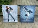 2 canvassen thema streetdance, Maison & Meubles, Accessoires pour la Maison | Peintures, Dessins & Photos, Comme neuf, Enlèvement