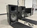 2x LEM GM Tour Master 15.2 Active 15" incl. flightcase, Audio, Tv en Foto, Luidsprekerboxen, Ophalen of Verzenden, Gebruikt, 120 watt of meer