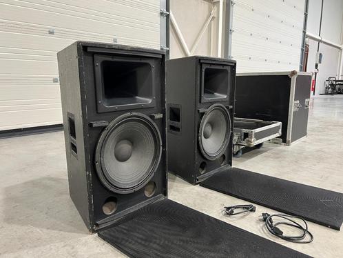 2x LEM GM Tour Master 15.2 Active 15" incl. flightcase, Audio, Tv en Foto, Luidsprekerboxen, Gebruikt, 120 watt of meer, Ophalen of Verzenden