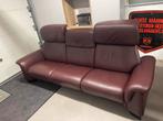 Stressless. Lederen 3zit met relax functie. + 1 relax., Huis en Inrichting, Zetels | Zetels, Ophalen, Zo goed als nieuw
