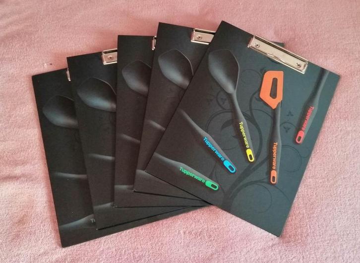 Tupperware™ 10 x Clip-Board - Plaque - noir, Divers, Ecriture, Neuf, Envoi