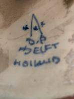 Luster delfts blauw 6 lampen, Huis en Inrichting, Lampen | Kroonluchters, Ophalen