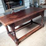 Table basse rustique en chêne, Minder dan 50 cm, Minder dan 50 cm, Gebruikt, Rechthoekig
