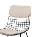 design HKliving wire stoel met kussens, Huis en Inrichting, Stoelen, Ophalen, Wit, Zo goed als nieuw, Vier