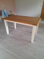 eiken landelijke tafel, Ophalen, Gebruikt, 100 tot 150 cm, Eikenhout