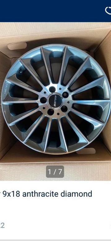 GMP Stellar 9x18” anthracite diamond Mercedes beschikbaar voor biedingen