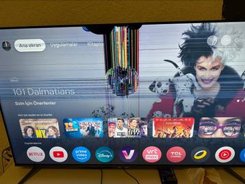 Tcl Qled smart tv 55 inch met schade beschikbaar voor biedingen