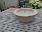 Stenen fakkel / tuin of terras kaars + 4L brandgel, Ophalen, Zo goed als nieuw