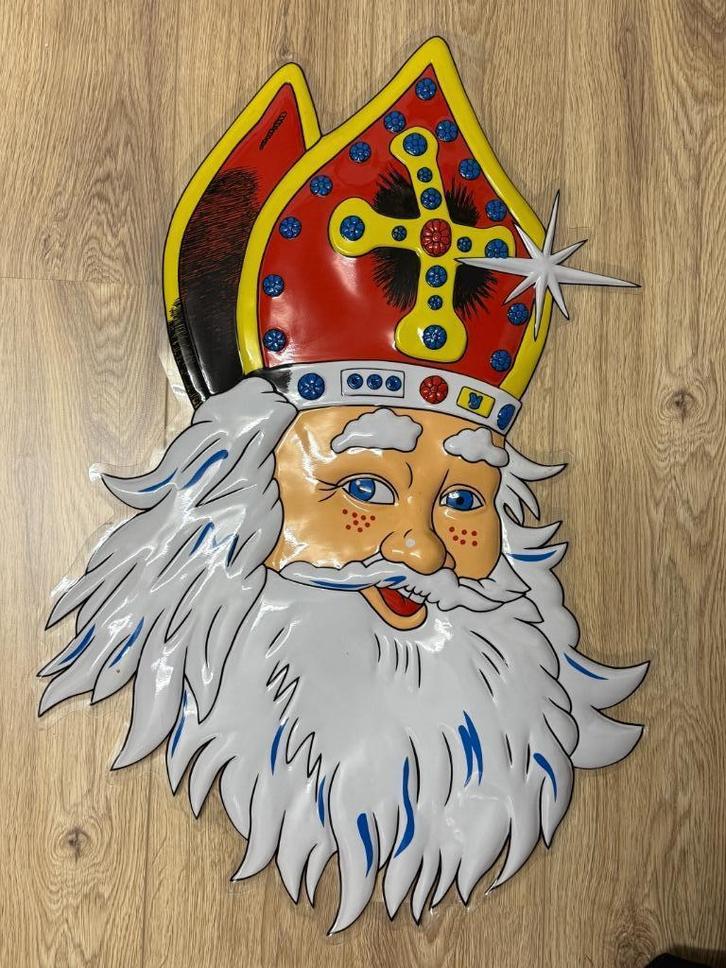 Decoratief Sinterklaashoofd, Hobby en Vrije tijd, Feestartikelen, Zo goed als nieuw, Versiering, Ophalen