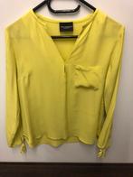 Citroengele zijden blouse van Atos Lombardini, Maat 38/40 (M), Atos Lombardini, Geel, Ophalen of Verzenden