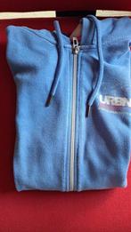 lichtblauwe sweater vest met kap M, Ophalen of Verzenden, Gedragen, Maat 38/40 (M), Blauw