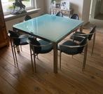 Glazen tafel, Comme neuf, 100 à 150 cm, 100 à 150 cm, Enlèvement