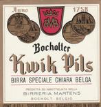 Bieretiket België : Martens Bocholt Kwik pils, Verzamelen, Biermerken, Verzenden, Gebruikt, Overige typen, Overige merken