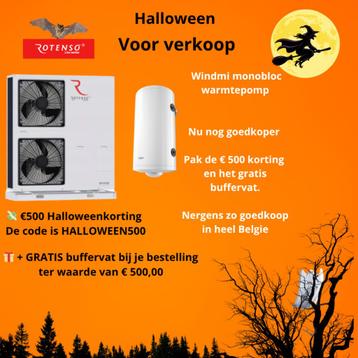 Rotenso monobloc warmtepomp € 500 korting + gratis buffervat beschikbaar voor biedingen