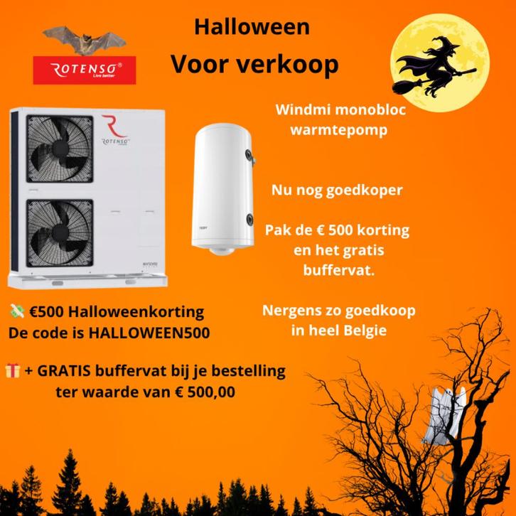Rotenso monobloc warmtepomp € 500 korting + gratis buffervat, Doe-het-zelf en Bouw, Verwarming en Radiatoren, Nieuw, Ophalen of Verzenden